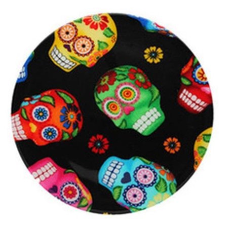 ANDREAS Andreas TRT-135 10 in. Sugar Skulls Round Trivet; Pack of 3 TRT-135